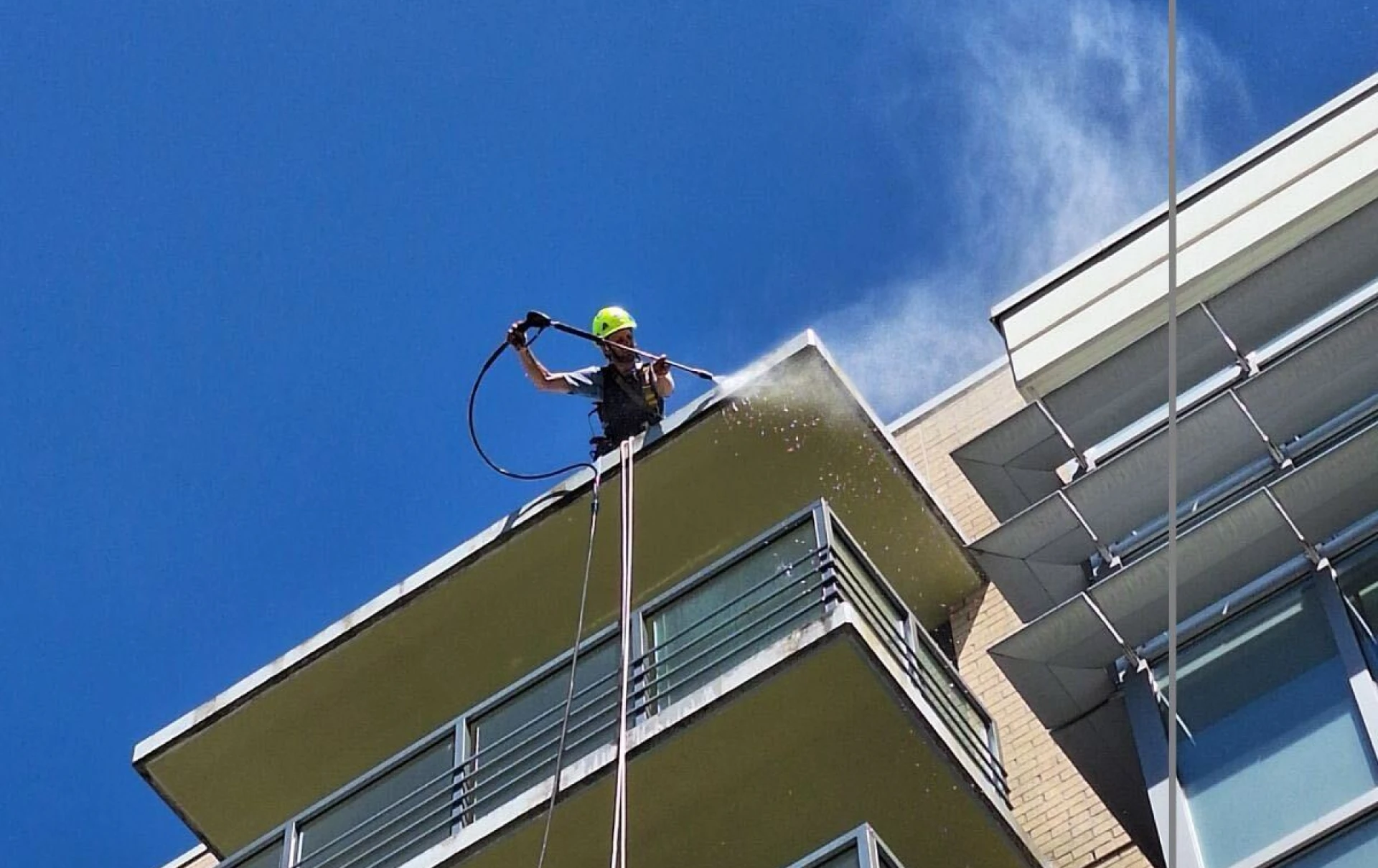 High Rise Exterior Pressure Washing
